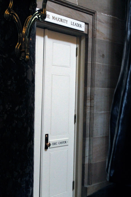 Majority Leader Eric Cantor Door