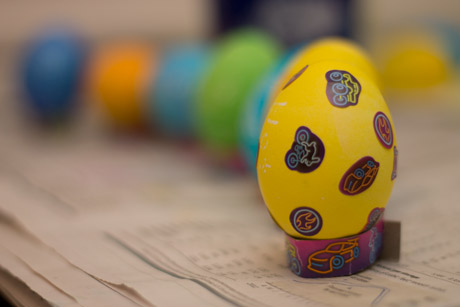 Easter egg stickers