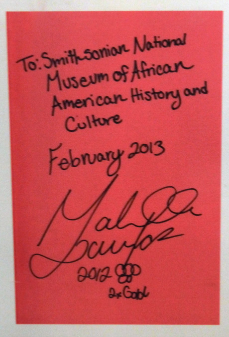 Gabrielle Douglas Note in History Museum