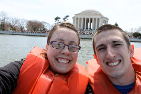 Brenna and Cole by Jefferson Memorial