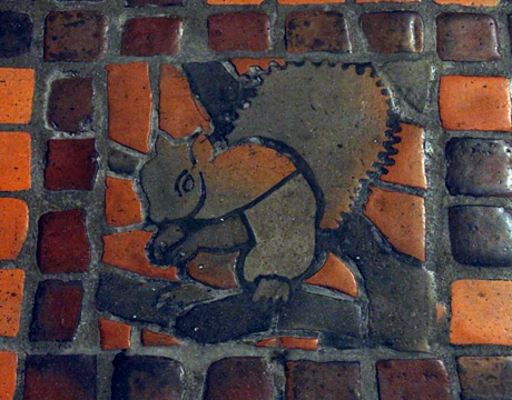 Harrisburg Capitol tile floor squirrel