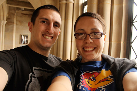 Cole and Brenna in cathedral