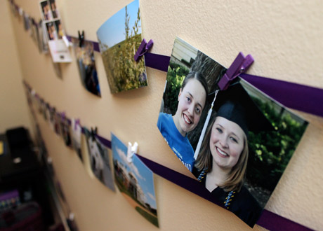 DIY Ribbon Photo Wall