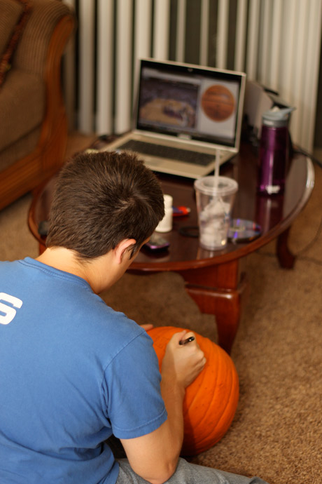 Pumpkin basketball design