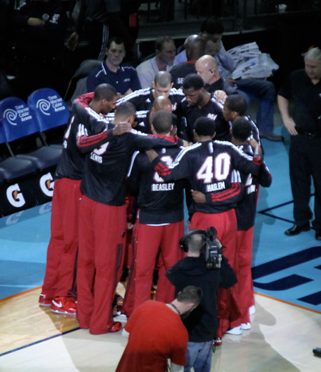 Heat Team Huddle