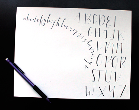 Calligraphy - Jacques & Gilles Alphabet