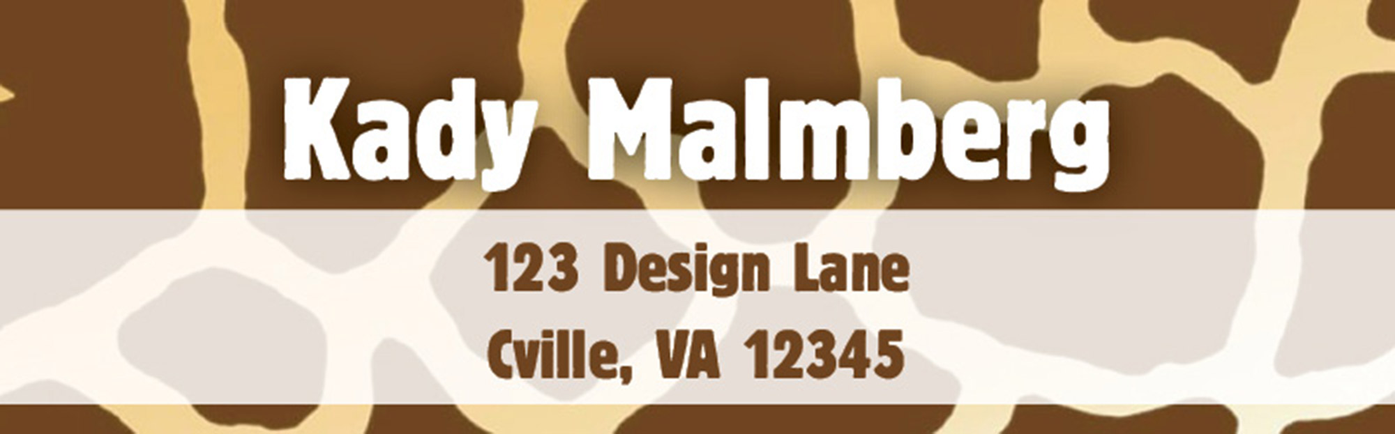 Kady Address Label