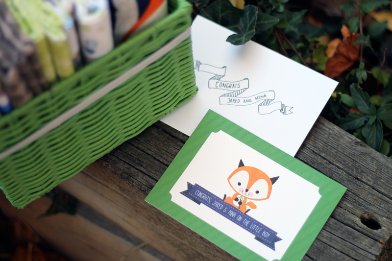 Fox Baby Shower Card