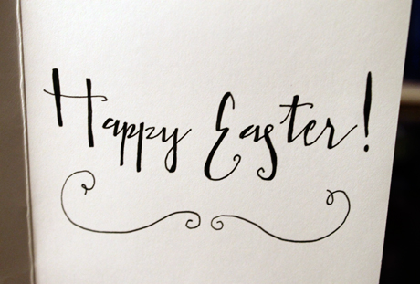 Easter Calligraphy - Curls