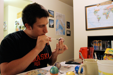 Easter egg painting