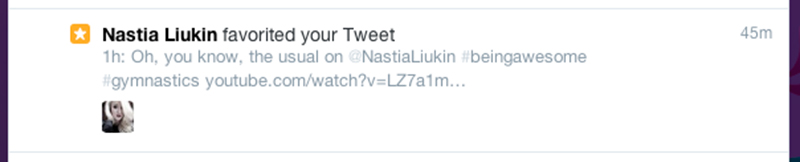 Nastia Liukin Favorited