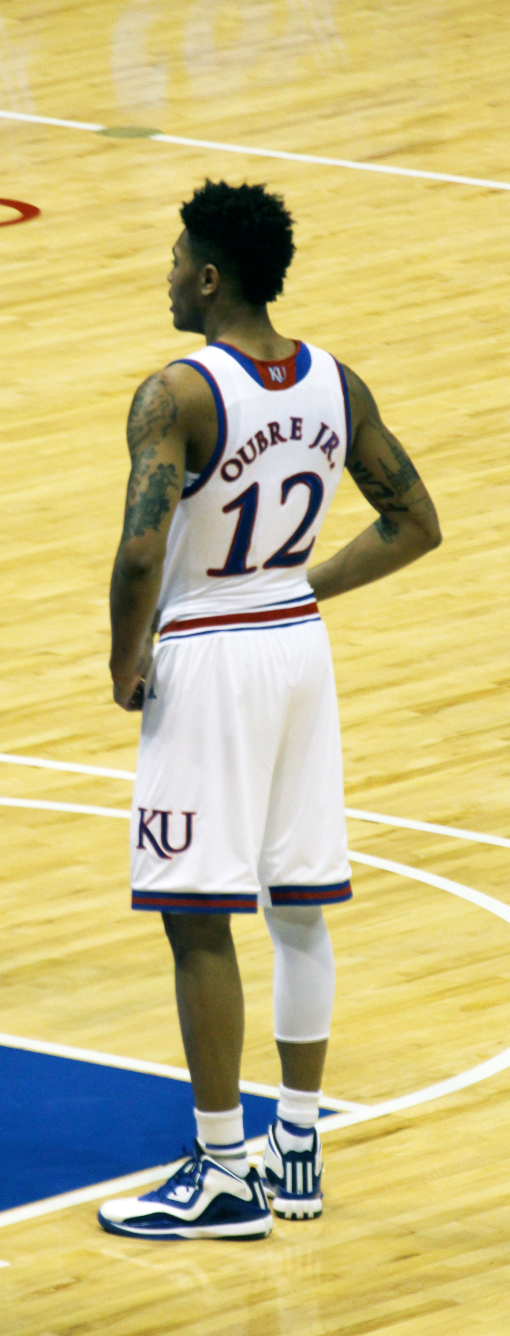 Kansas Jayhawks vs. Texas Tech Raiders on Jan. 12, 2015.