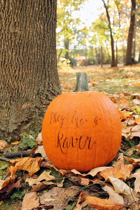 Ravens Halloween pumpkin