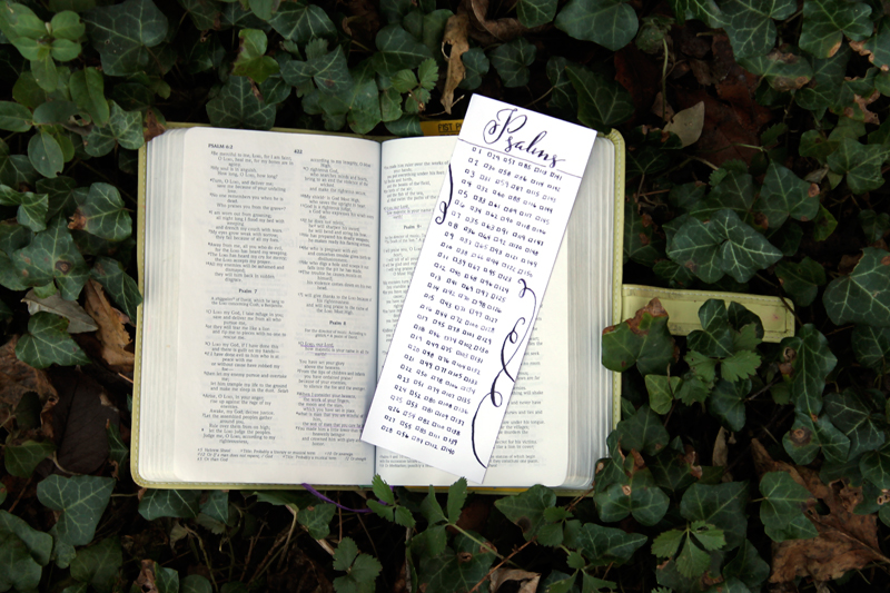 Psalms bookmark