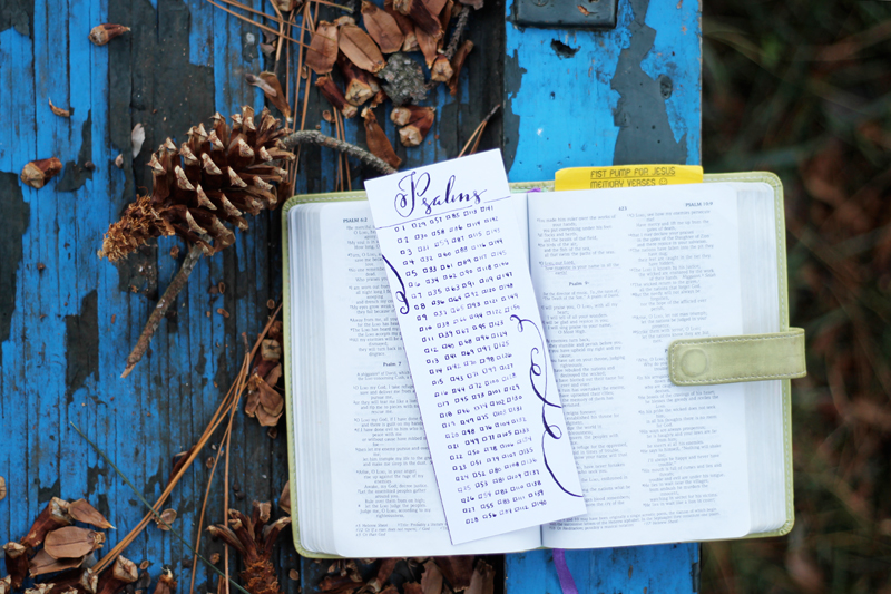 Psalms bookmark