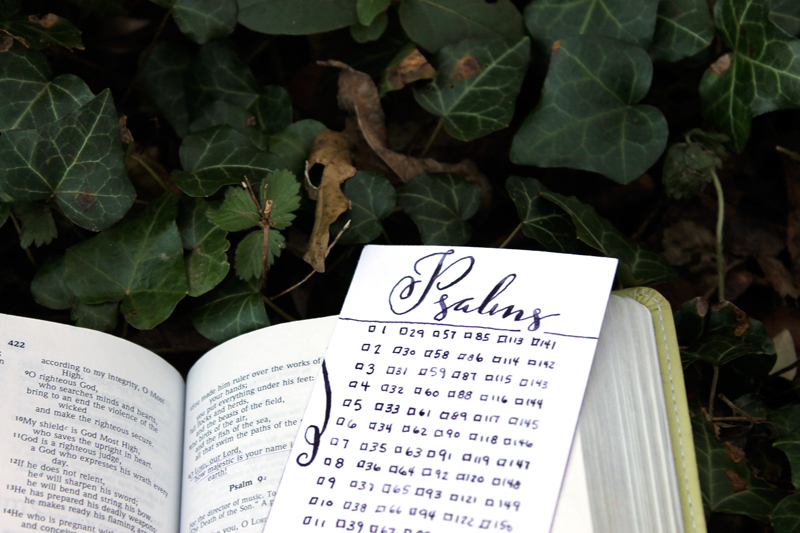 Psalms bookmark