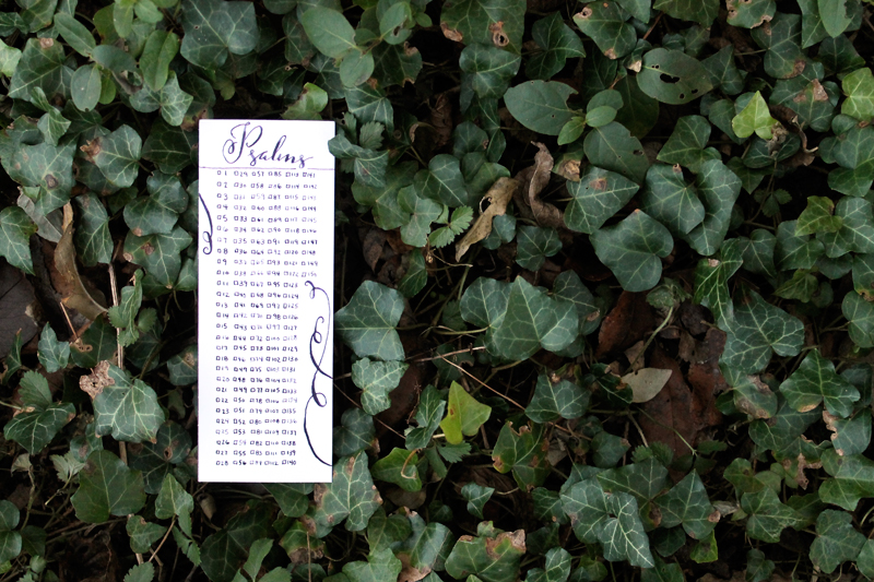 Psalms bookmark