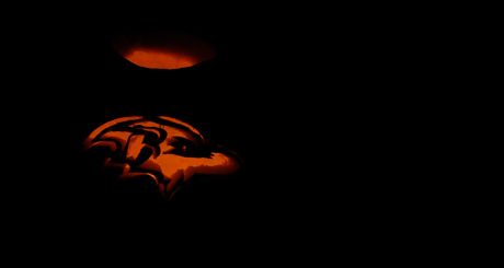 Ravens Halloween pumpkin