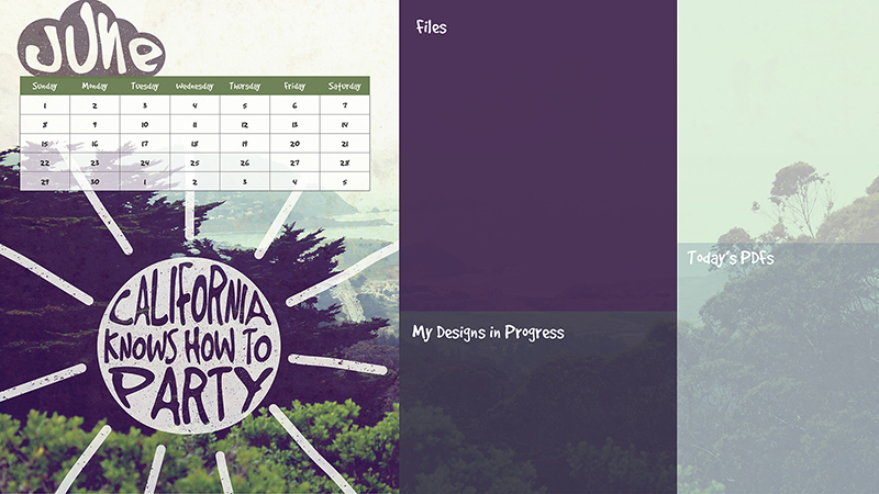 Calendar June Design